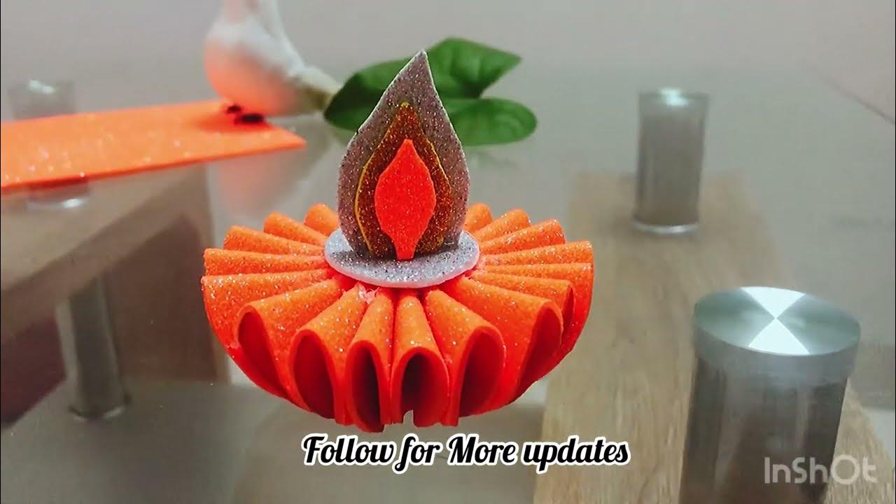 DIY Easy Diya For Diwali | Room Decoration Ideas | Festival Decor ...