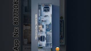 15 x 47 modern house design