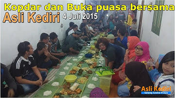Makan diatas daun pisang - Kopdar dan Buka puasa Asli Kediri (4 Juli 2015)