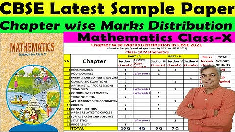 CBSE Class 10 Maths Sample Paper 2021 Released | Paper Pattern Changed |Detailed Information 2020-21
