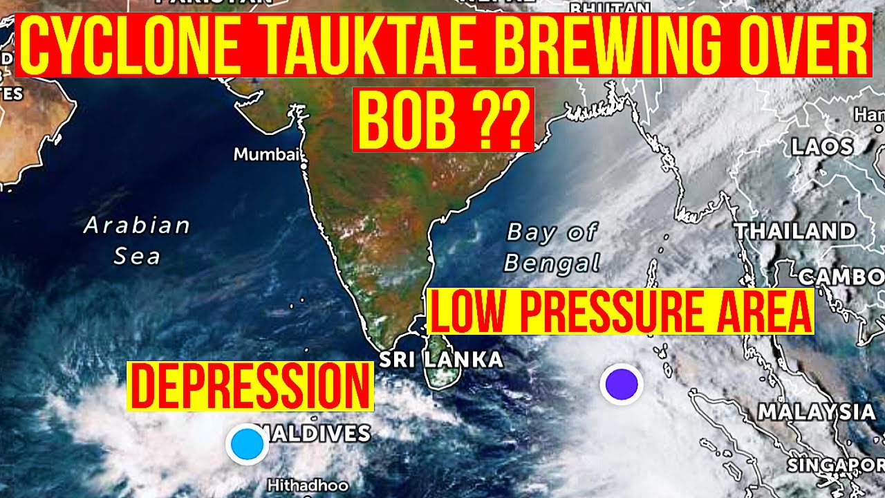 #CycloneTauktae brewing over Bay of Bengal? & Depression over Arabian Sea - 29 Mar 2021