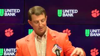 Dabo Swinney&#39;s 2023 class breakdown: Pt. 2, proposals to change signing period, transfer portal