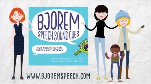 Bjorem Speech Sound Cues - for Apraxia, Speech Sounds & Literacy