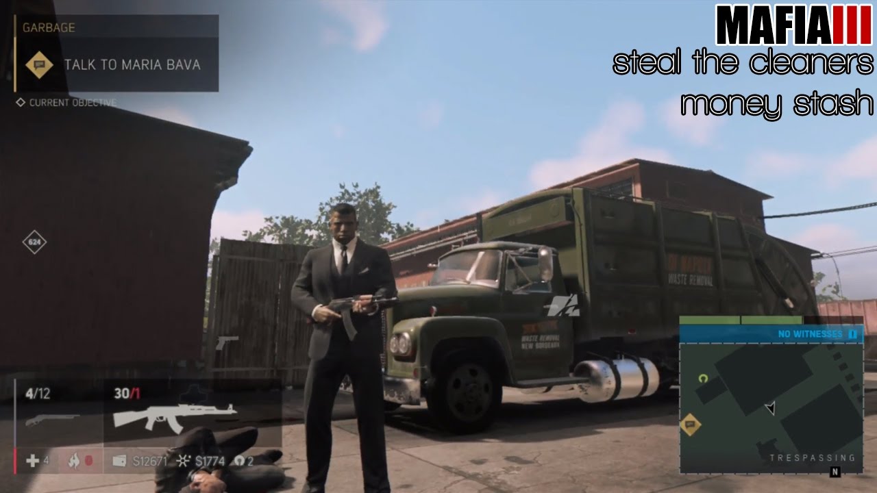 Mafia 3 | Garbage: Stealing the Cleaner's Money Stash [E58] - YouTube