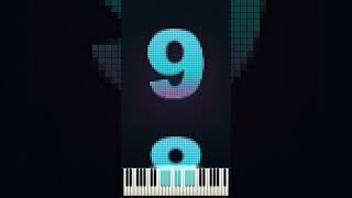 1 to 20 played on the piano 🎹