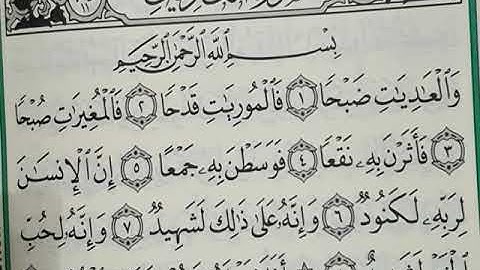 سورة العاديات مكررة 7 مرات  المنشاوي رحمه الله