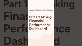 Day 2 – Financial Performance Dashboard | Excel Dashboard Series #shorts