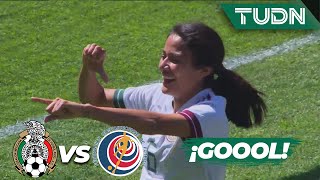 ¡LETAL! Cabezazo de Rebeca y gol de México | México 1-0 Costa Rica | Amistoso Femenil 2021 | TUDN