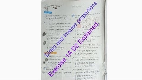 How to solve direct and inverse Proportions | EX 1A | Q2 | D2           O level Maths