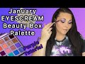 January 2023 EYESCREAM Beauty Box Palette | Purple Eyeshadow Tutorial!