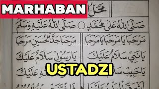 USTADZI Versi MARHABAN| Sholawat Maulid Diba Barzanji TERBARU Termudah Untuk Pemula
