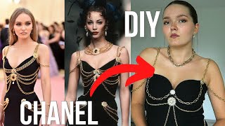 I TRIED TO MAKE A DIY 90s CHANEL CHAIN DRESS 