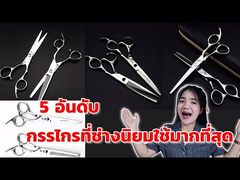 กรรไกรตัดผม 5 อันดับ กรรไกรที่ช่างนิยมใช้มากที่สุด #Ep49มีนาพารีวิว