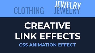 Creative Link Effects 2 - CSS Animation Effect