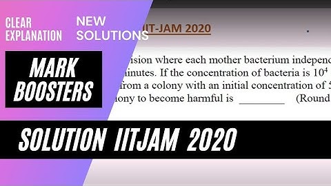 Important Solutions IIT Jam 2020 #Mark boosters Series-1 #CSIR NET  #gate #IITJam