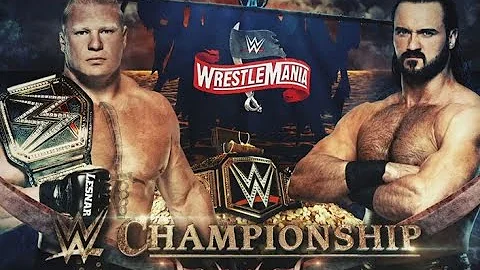 Brock Lesnar vs Drew Mcintyre at Wrestlemania 2020 Full Match | WWE Wrestlemania 36