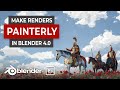 Make painterly renders in blender 40 kuwahara filter