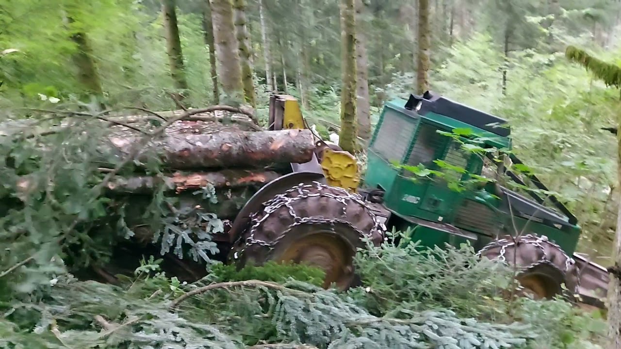 Timberjack 240c 7m3 jelovine - YouTube