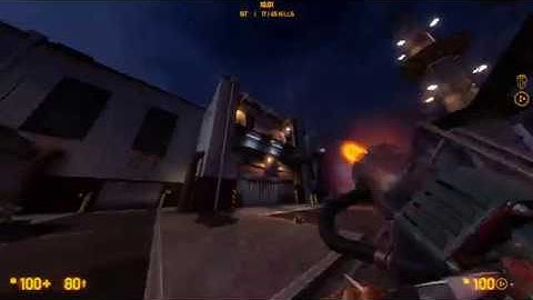Black Mesa Deathmatch, Map: Gasworks. Raw Gameplay