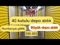 40 kutulu depo / büyük bir depo aldık / çekiliş var kaçırmayın