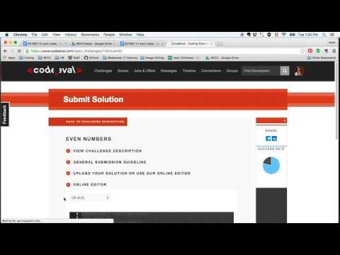 www.codeeval.com ...first timer instructions