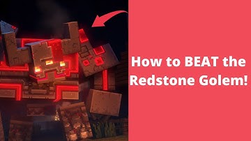 (EASY) How to BEAT the Redstone Golem in Minecraft Dungeons!