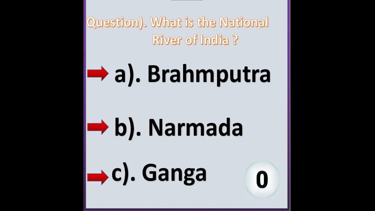 National River of India (Guess the correct answers)