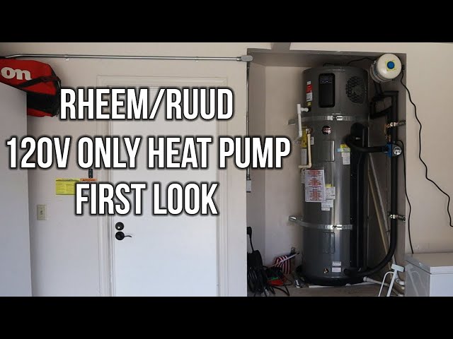 Rheem ProTerra/Ruud Ultra 120V Only 80G Plug In Heat Pump Water Heater –  First Look - YouTube