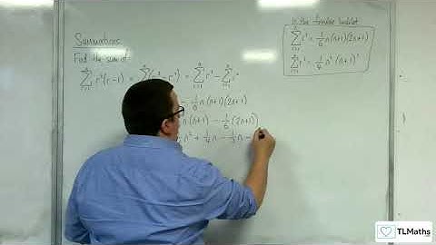 A-Level Further Maths D3-04 Summations: Sum r^2 (r - 1)