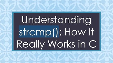 Understanding strcmp(): How It Really Works in C