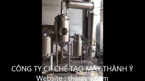 Máy chiết xuất và cô đặc dược liệu chân không