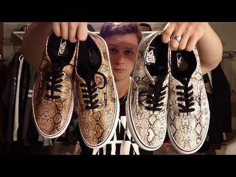 vans snakeskin shoes