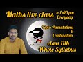 23 Sep 2023|| class 11th Maths || live class everyday @7:00pm  || permutations || K. C. Sinha 14.3