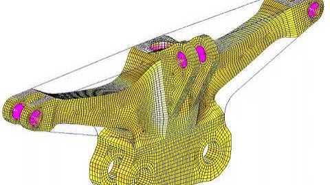 Engine Mount Shape Optimization | FEA | MSC Nastran SOL 200 Web App