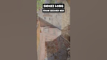 HOW TO SMOKE LONG from SECOND MID on Inferno (CS2) #cs2 #counterstrike2 #cs2clips