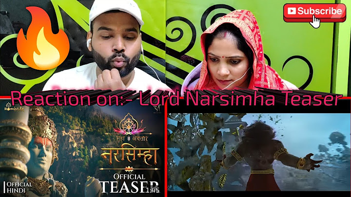 REACTION on:- 🙏Mahavatar Narsimha Official Teaser (Hindi) | Hombale Films | Kleem Productions