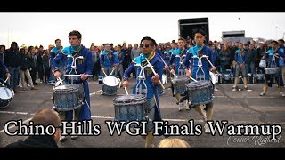 Chino Hills IMPRESSIVE 2018 WGI Finals Drumline Warmup (4K)