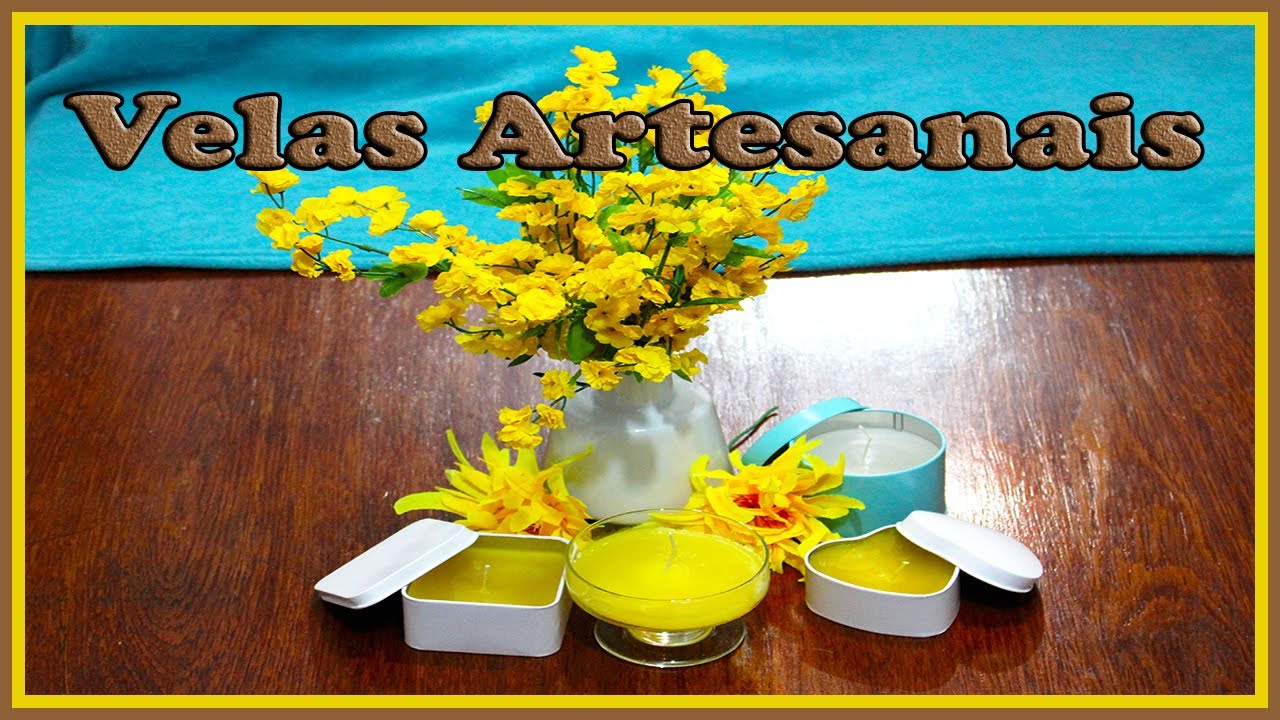Como Fazer velas Artesanais e Perfumadas de um jeito fácil e rápido.