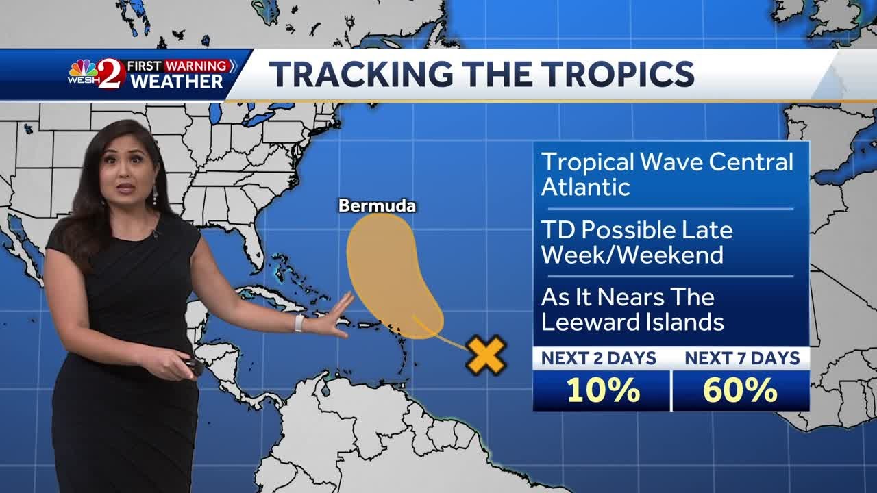 NHC tracking 2 areas in the Atlantic behind Hurricane Erin - YouTube