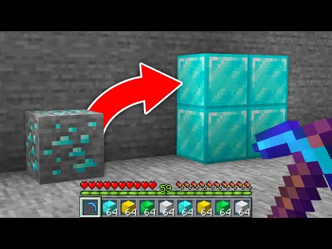 Minecraft, But All Ores Are Blocks...