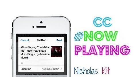[iOS 7 Cydia Tweak] CCNowPlaying - Post #NowPlaying From Control Center