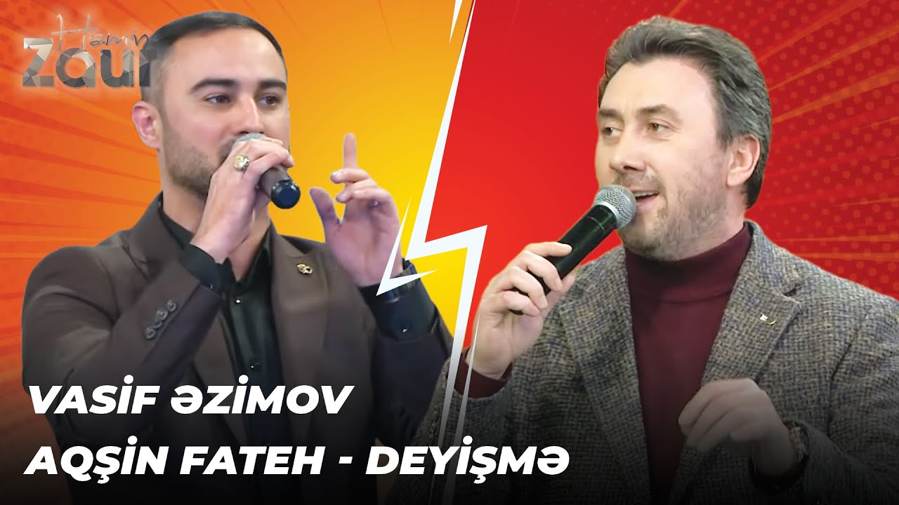 Vasif Əzimov & Aqşin Fateh | Meyxana | Deyişmə | Küsənlər barışır bahar gələndə