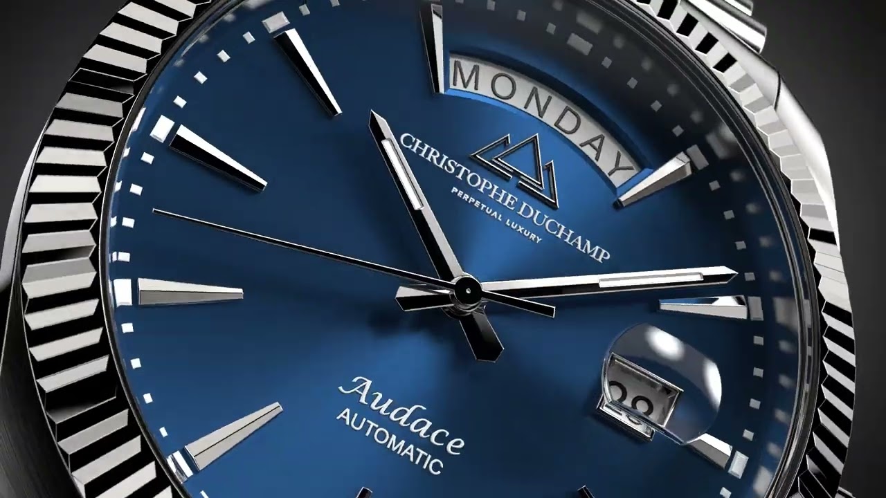 Audace - Black Dial with Gold Stainless Steel Strap – Christophe