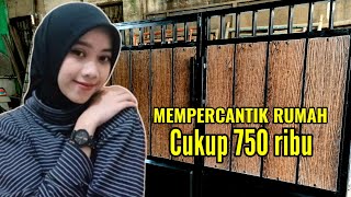 Mempercantik Rumah dengan pagar lispang  motif kayu