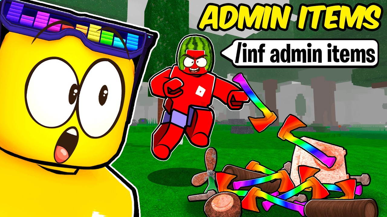 Using ADMIN TOOLS to Speedrun 99 Nights in the Forest🔦