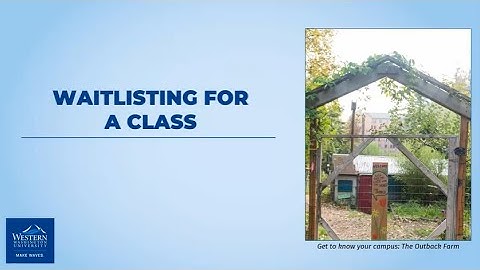 Waitlisting for a Class