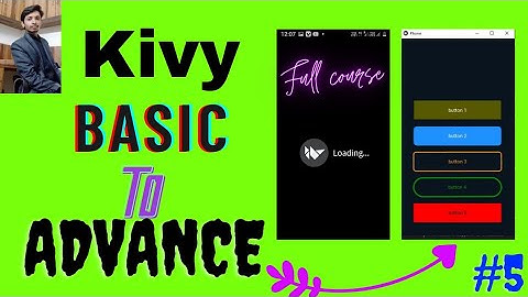 Kivy Full Course in Hindi | Basic to Advance | Stylish Button in Kivy | #5