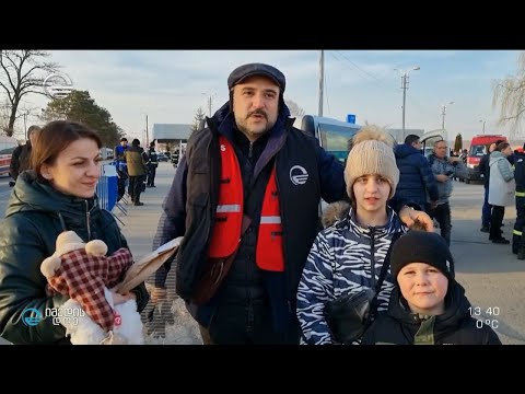 უკრაინიდან დევნილი ქართული ოჯახი რუმინეთის საზღვარზე