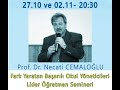 27.10.2020-20:30 / Prof. Dr. Necati CEMALOĞLU-"Fark Yaratan Başarılı Okul Yöneticileri"
