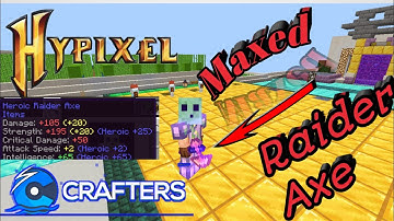 Maxed Raider axe in Hypixel #crafters_skyblock @WrongwayGamer2k